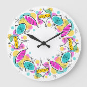 Arbre rétro Baubles Horloge circulaire (Recto)