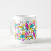 Arbre rétro Baubles Multi mug (Devant gauche)