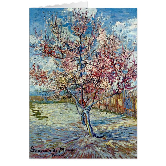Arbre rose à prés (F394) Van Gogh Art (Devant)