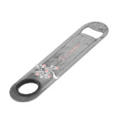 Arbre rose des coeurs Bouteille personnalisée (Devant angulaire)