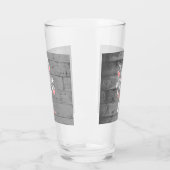 Arbre rose des coeurs Coupe de verre personnalisée (Gauche)