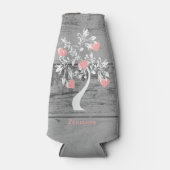 Arbre rose des coeurs Glacière de bouteille person (Devant)