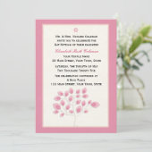 Arbre rose, Invitation Bat mitzvah (Debout devant)