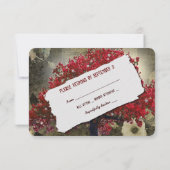 Arbre rouge corbeau RSVP gothique RSVP (Dos)