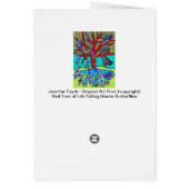 Arbre rouge de la vie Tombant des coeurs Papillons (Dos)