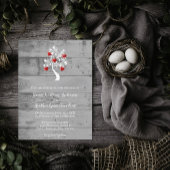 Arbre rouge des coeurs Faire-part de mariage