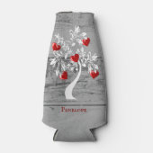Arbre rouge des coeurs Glacière de bouteille perso (Devant)