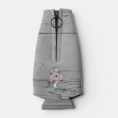 Arbre rouge des coeurs Glacière de bouteille perso (Dos)