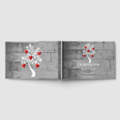 Arbre rouge des coeurs Livre d'or Mariage (Complet)