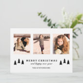 Arbre rustique | Carte photo de vacances moderne (Debout devant)