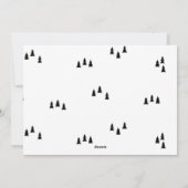 Arbre rustique | Carte photo de vacances moderne (Dos)