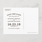 Arbre rustique de la forêt hivernale de faire-part (Dos)