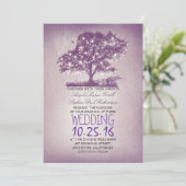 Arbre rustique & lumières à cordes invitations de (Debout devant)