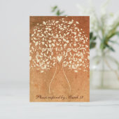 Arbre rustique rouge chaud rsvp avec enveloppes (Debout devant)