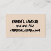 ARBRE SI LA VIE CARTES DE VISITE PERSONNALISÉS (Dos)