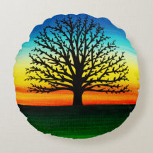Arbre silhouette coussin