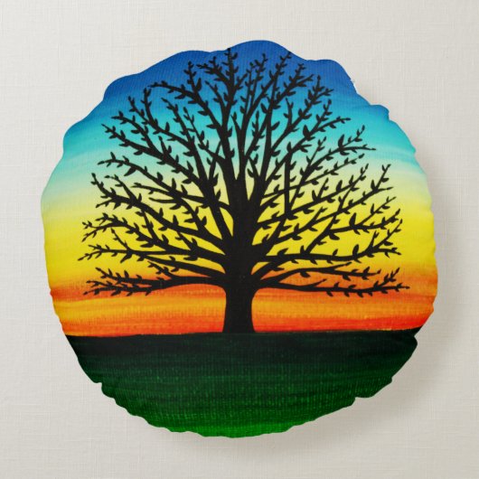Arbre silhouette coussin (Dos)
