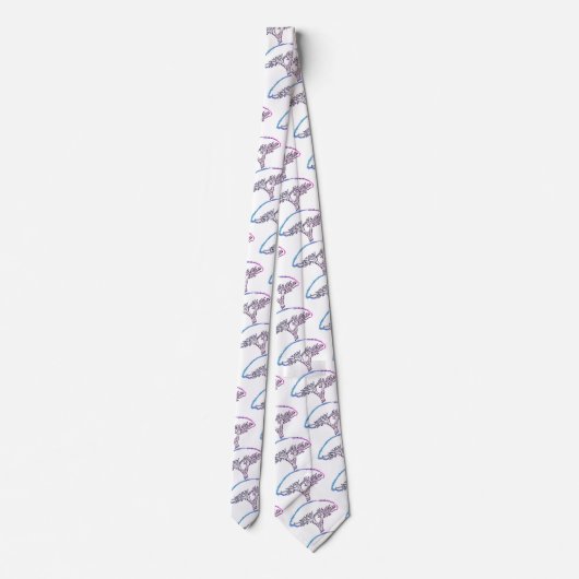 Arbre, Socotra Dragon Tree Cravate de dessin (Dos)