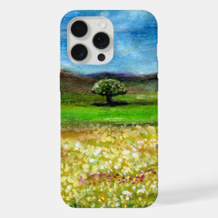 ARBRE SOLITAIRE DANS LE CHAMP DE FLEURS JAUNES, TO