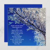 Arbre surgelé avec invitation de mariage lune (Devant / Derrière)