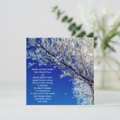 Arbre surgelé avec invitation de mariage lune (Debout devant)