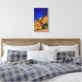 Arbre Terre Rouge Ciel Bleu Namibie Toile Imprimée (Insitu(Chambre))