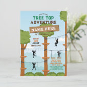 Arbre Top Birthday Adventure Park Invitation extér (Debout devant)