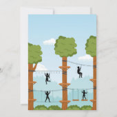 Arbre Top Birthday Adventure Park Invitation extér (Dos)
