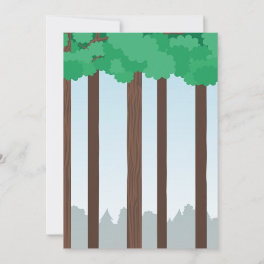 Arbre Top Birthday Adventure Park Invitation extér (Dos)