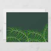 Arbre Trimming Noël Fête Invitation (Dos)