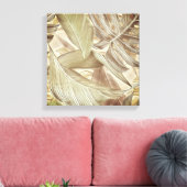 Arbre tropical feuille murale toile (Insitu(Salon))