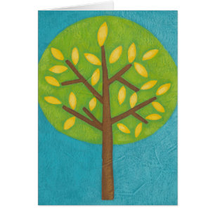 Arbre vert avec Feuilles jaunes par Chariklia Zarr