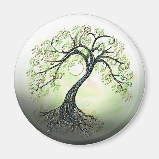 Arbre vert de la Lune aimant (Devant)