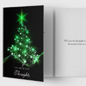 Arbre vert de Noël | de cartes de sympathie