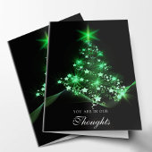 Arbre vert de Noël | de cartes de sympathie