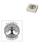 Arbre Vintage Moderne, Tampon Ex Libris personnali (Tamponné)