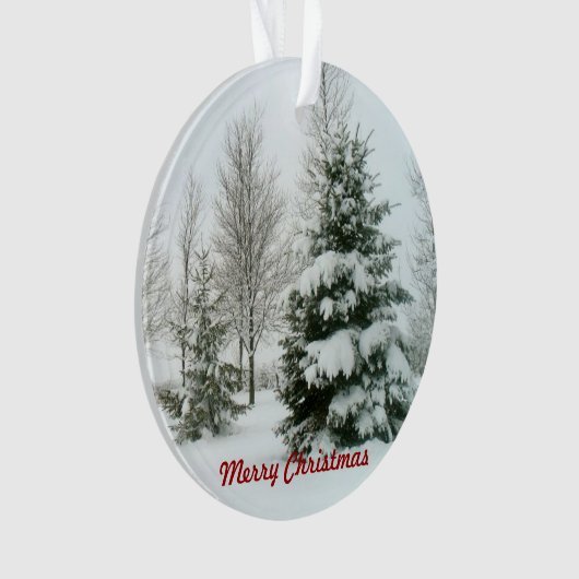 Arbres à neige, Joyeux Noël (devant)