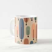 Arbres atomiques Retro Café Mug (Devant gauche)