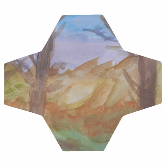 Arbres au coucher du soleil (Plat)