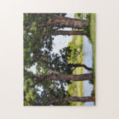 Arbres au lac Paisible Nature Art Puzzle (Vertical)