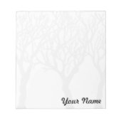 Arbres avec votre nom - Bloc-notes personnalisable (Devant)