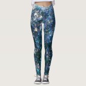 Arbres bleus Leggings d'art Abstrait (Devant)