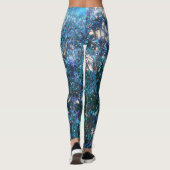 Arbres bleus Leggings d'art Abstrait (Dos)