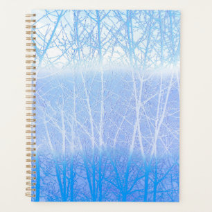 Arbres Brumeux Givrés Bleu Bébé
