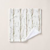 Arbres bruns verts (Gant de toilette)