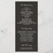 Arbres Chemin Chaîne Lumières Programmes de mariag (Dos)