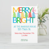 Arbres colorés Invitation de vacances (Debout devant)