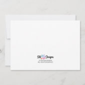 Arbres colorés Invitation de vacances (Dos)