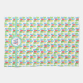 Arbres colorés Noël Serviette de cuisine (Horizontal)