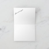 Arbres dans la forêt - carte de voeux nature (Intérieur)